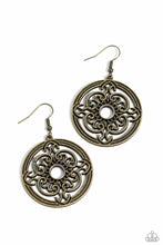 Load image into Gallery viewer, Mandala Meditation - Brass Earring
