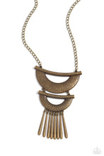 Load image into Gallery viewer, Fringe Festival - Brass Necklace
