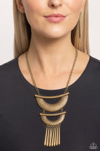 Load image into Gallery viewer, Fringe Festival - Brass Necklace

