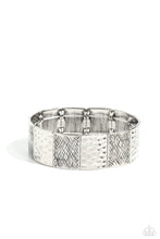 Load image into Gallery viewer, Textured Traveler - Silver Bracelet
