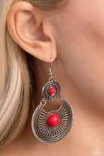 Load image into Gallery viewer, A Wild Bunch - Red Earring
