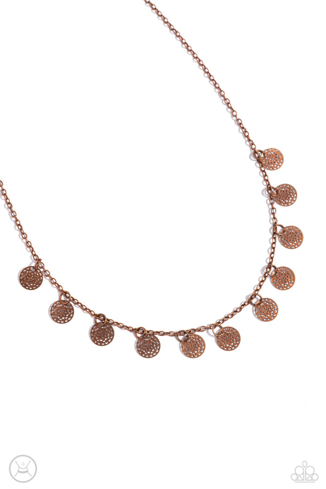 On My CHIME - Copper (Choker) Necklace