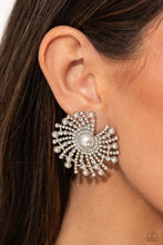 Load image into Gallery viewer, Fancy Fireworks - White (Pearl) Post Earring (LOP-1223)
