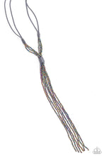 Load image into Gallery viewer, Knotted Karma - Silver (Oil Spill Bead) Necklace (LOP-1223)
