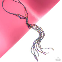 Load image into Gallery viewer, Knotted Karma - Silver (Oil Spill Bead) Necklace (LOP-1223)
