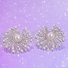 Load image into Gallery viewer, Fancy Fireworks - White (Pearl) Post Earring (LOP-1223)

