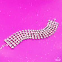 Load image into Gallery viewer, GLASSY Gallery - White (Rhinestone) Bracelet (LOP-1223)
