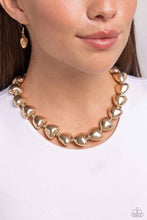 Load image into Gallery viewer, Hello Heartstrings - Multi (Gold (Heart) and (Silver Bead) Necklace
