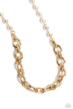 Load image into Gallery viewer, Dual Daydream - Gold (White Pearl) Necklace
