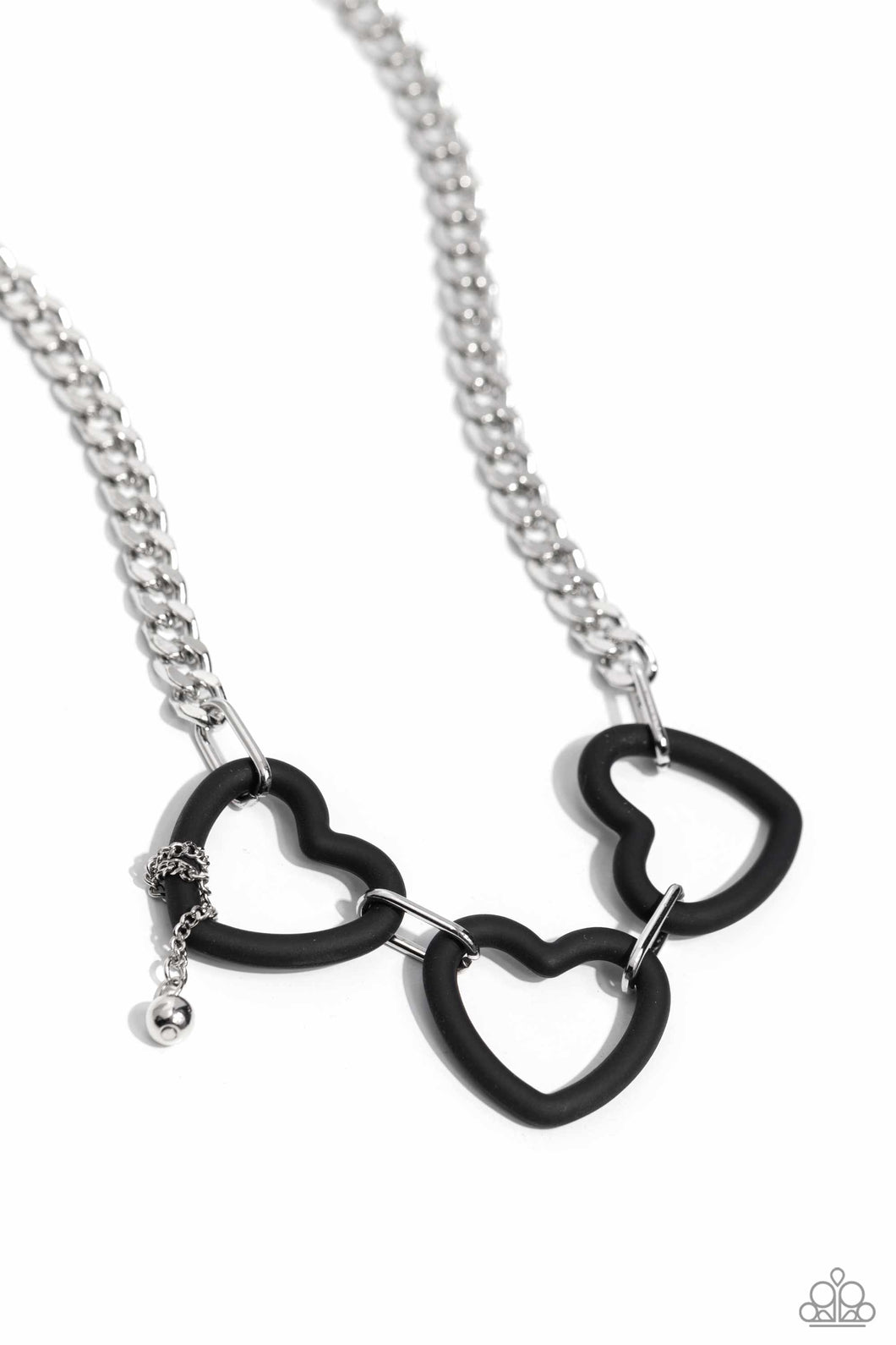 Heart Homage - Black Necklace
