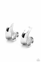 Load image into Gallery viewer, Curly Cadence - Silver Hoop Earring
