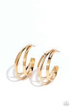 Load image into Gallery viewer, Curly Charisma - Gold (Hoop) Earring
