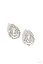 Load image into Gallery viewer, Red Carpet Reverie - White (Rhinestone) Post Earring
