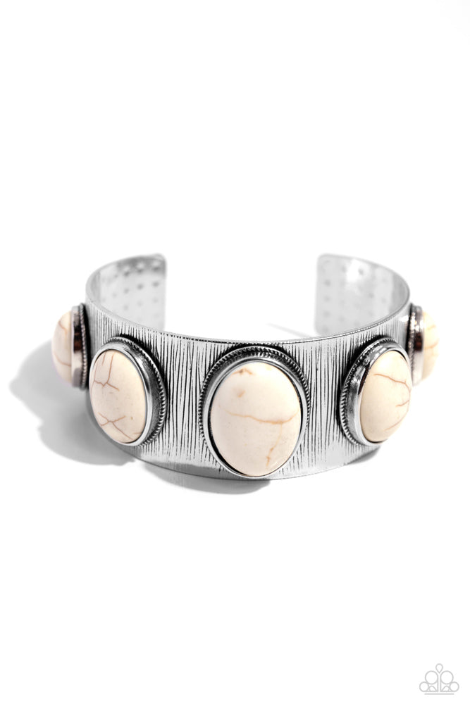 Earthy Echo - White (Marble) Bracelet