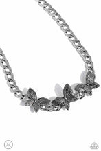 Load image into Gallery viewer, Aerial Ambition - Silver (Butterfly) Choker Necklace
