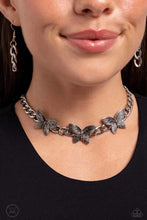 Load image into Gallery viewer, Aerial Ambition - Silver (Butterfly) Choker Necklace
