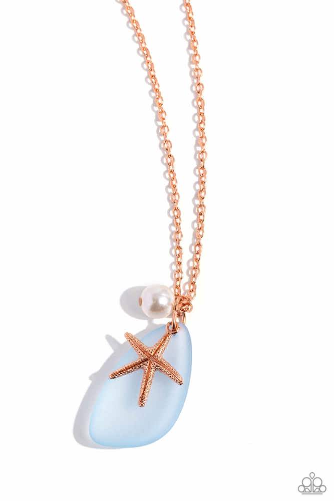 Sea Glass Stash - Copper (Starfish Charm) Necklace