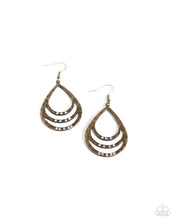 Load image into Gallery viewer, Sojourn Shimmer - Brass Earring
