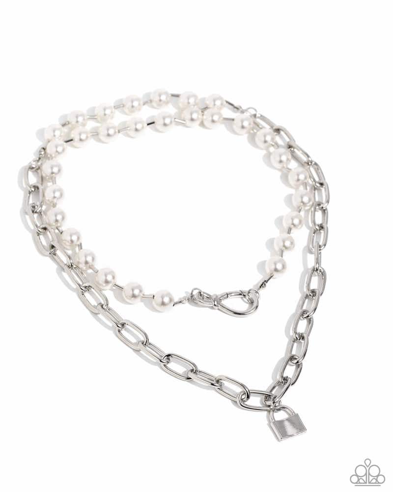Infinite Industry - White (Pearl) Necklace (LOP-0824)