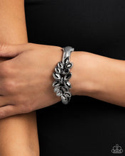 Load image into Gallery viewer, Glamorously Garnished - Silver (Hematite) Bracelet
