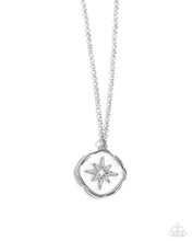 Load image into Gallery viewer, Soaring Stars - White (Silver Star)Necklace
