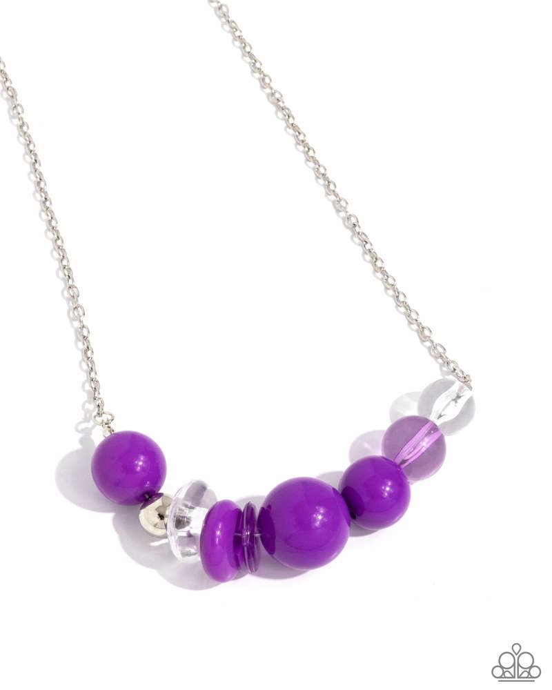 Bauble Bonanza - Purple Necklace