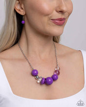 Load image into Gallery viewer, Bauble Bonanza - Purple Necklace
