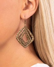Load image into Gallery viewer, Primitive Performance - Brass Earring
