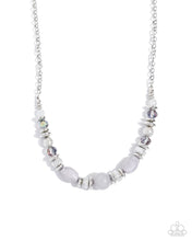 Load image into Gallery viewer, Refined Redux - Silver (Smoky Bead) Necklace
