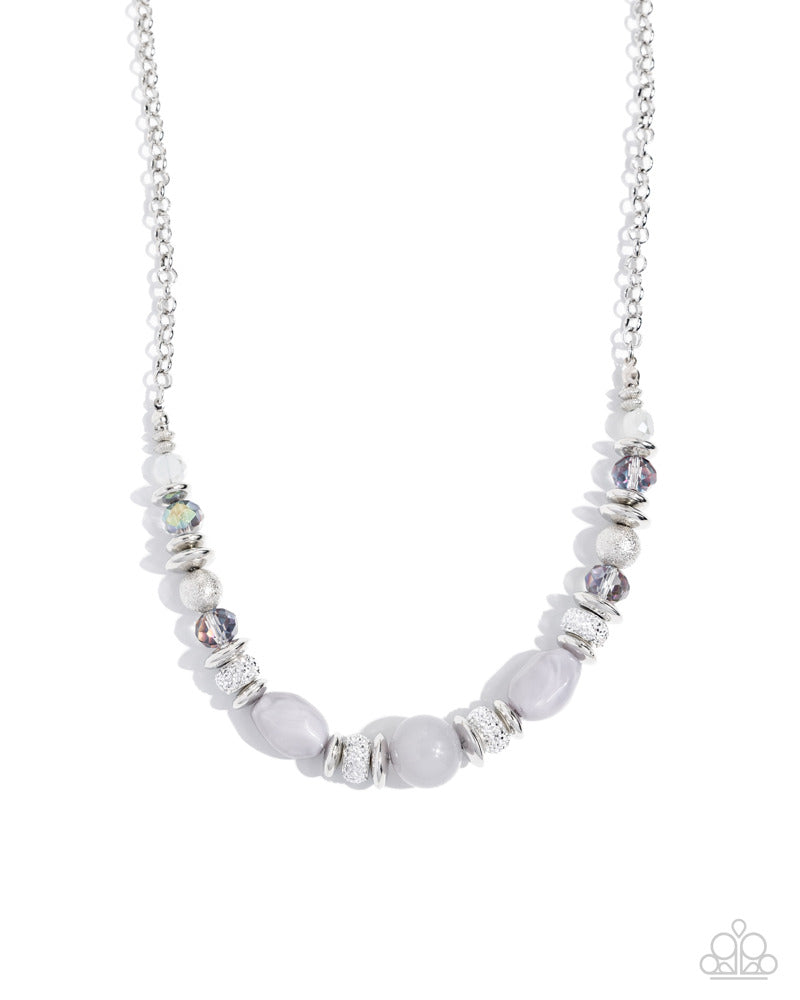 Refined Redux - Silver (Smoky Bead) Necklace