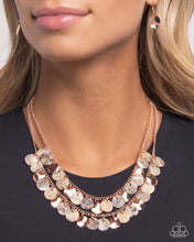 Load image into Gallery viewer, Flickering Finesse - Copper  (Shiny) Necklace
