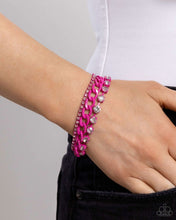 Load image into Gallery viewer, Colorful Canvas - Pink Bracelet
