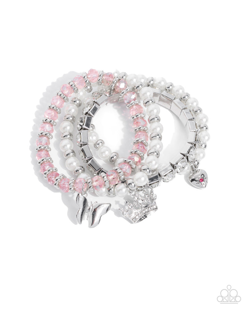 Feminine Charm - Pink (Charm) Bracelet