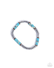 Load image into Gallery viewer, Marbled Mecca - Blue Bracelet
