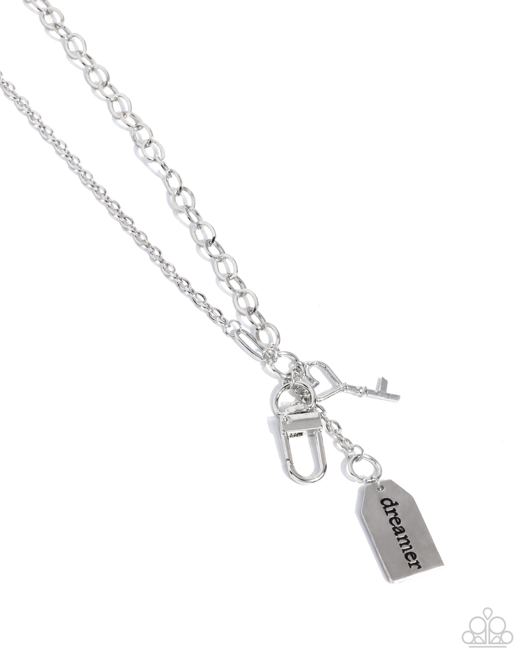 Dreamy Direction - Silver (Cable Chain) Lanyard Necklace