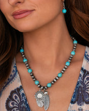 Load image into Gallery viewer, Steady Stones - Blue (Turquoise Stone Bead) Necklace
