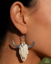 Load image into Gallery viewer, Southwestern Skull - White (Bull Skull) Earring
