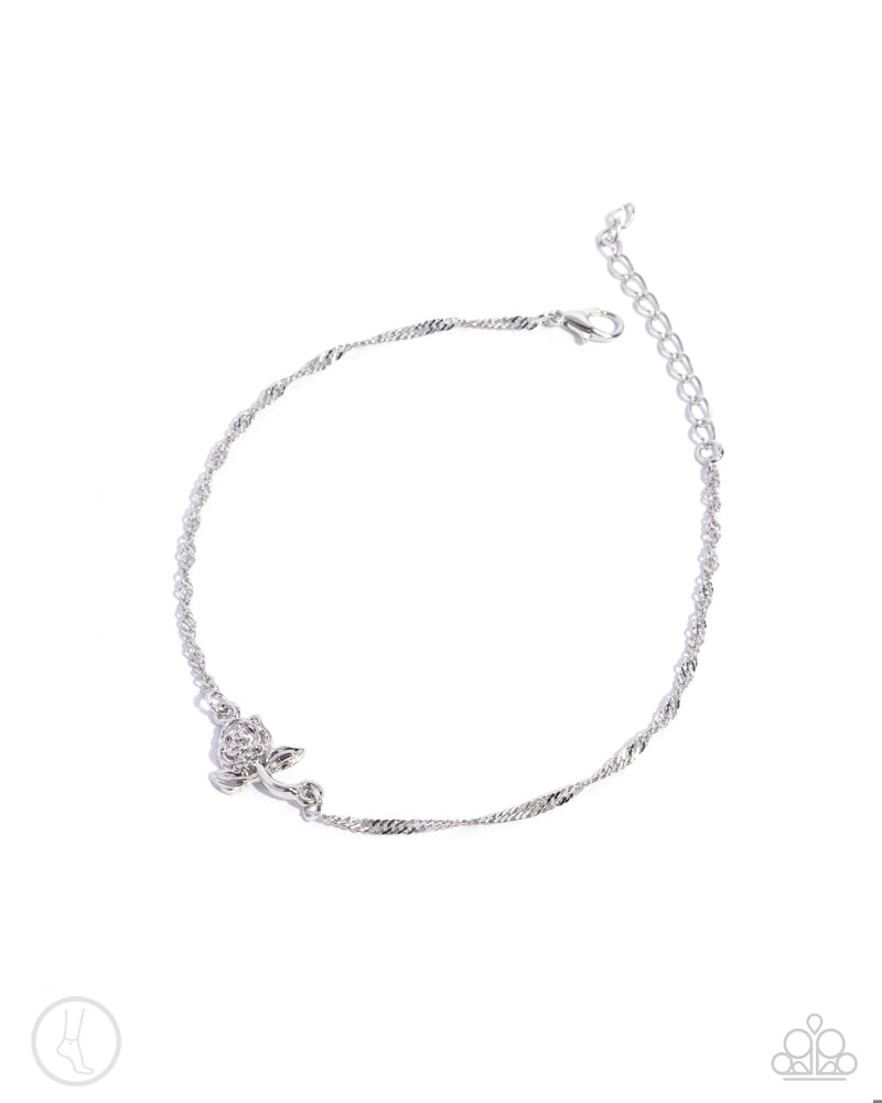 Rose Review - Silver (Rose) Anklet