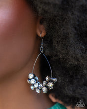 Load image into Gallery viewer, Courageous Chandelier - Black (Gunmetal) earring
