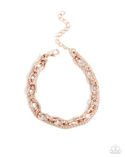 Load image into Gallery viewer, Chained Celebration - Rose Gold Bracelet
