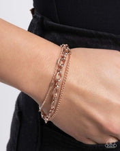 Load image into Gallery viewer, Chained Celebration - Rose Gold Bracelet
