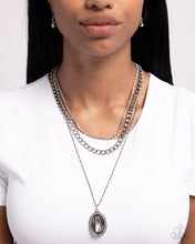 Load image into Gallery viewer, Edgy Empire - White (Rhinestone) Necklace
