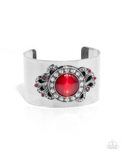 Load image into Gallery viewer, Paisley Princess - Red Cuff Bracelet
