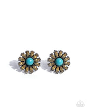 Load image into Gallery viewer, Santa Fe Showcase - Yellow (Turquoise) Post Earring
