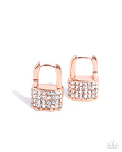 Load image into Gallery viewer, Locked Luxury - Copper (Hoop) Earring
