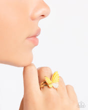 Load image into Gallery viewer, Fluttering Fidelity - Yellow (Butterfly) Ring
