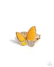 Load image into Gallery viewer, Fluttering Fidelity - Yellow (Butterfly) Ring
