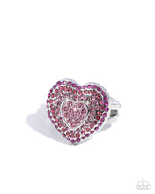 Load image into Gallery viewer, Radiant Resplendence - Pink (Heart)  Ring
