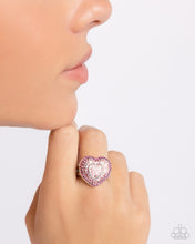 Load image into Gallery viewer, Radiant Resplendence - Pink (Heart)  Ring
