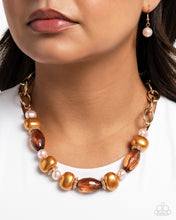 Load image into Gallery viewer, Pearly Patron - Brown Necklace
